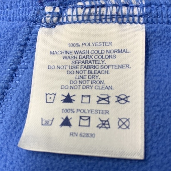 Lands End Fleece Jacket Mens Size Large 42-44 Blue - Picture 8 of 12
